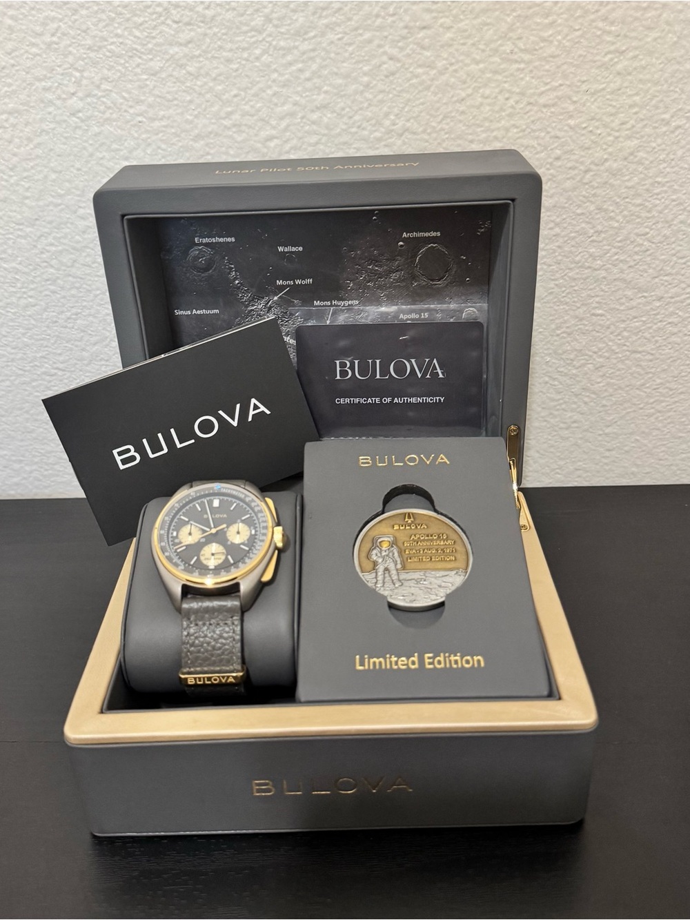 Bulova Archive Series Lunar Pilot Chronograph 50th Anvsy Lmtd Edition 45mm